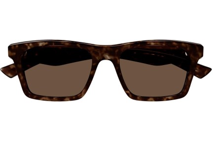 Sluneční brýle Alexander McQueen AM0472S 002 Squared Havana