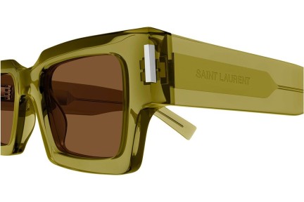 Sluneční brýle Saint Laurent SL572 008 Obdélníkové Zelené