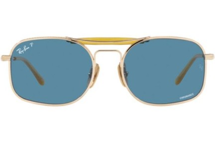 Sluneční brýle Ray-Ban Chromance Collection RB8062 9205S2 Polarized Squared Zlaté