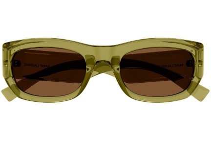 Sluneční brýle Saint Laurent SL713 004 Squared Zelené