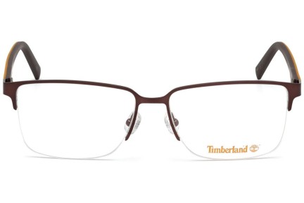 Brýle Timberland TB1653 049 Obdélníkové Hnědé