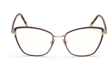 Brýle Tom Ford FT5740-B 048 Squared Hnědé