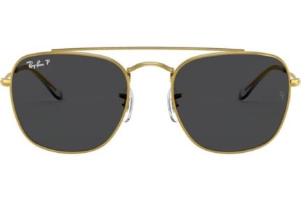 Sluneční brýle Ray-Ban RB3557 919648 Polarized Squared Zlaté