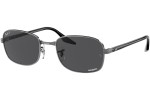 Sluneční brýle Ray-Ban Chromance Collection RB3690 004/K8 Polarized Obdélníkové Stříbrné