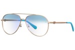 Brýle Chiara Ferragni CF1009/BB HOT/K6 blue-light [non-prescription] Pilot Zlaté