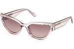 Sluneční brýle Guess GU7901 59F Cat Eye Béžové