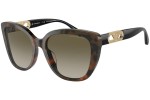 Sluneční brýle Emporio Armani EA4214U 60608E Cat Eye Havana