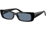 Sluneční brýle Ray-Ban RB4425 66772V Polarized Obdélníkové Černé