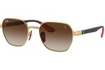 Sluneční brýle Ray-Ban RB3794M F02913 Obdélníkové Zlaté