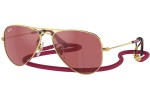 Sluneční brýle Ray-Ban Junior Aviator Junior RJ9506S 223/B5 Pilot Zlaté