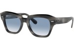 Sluneční brýle Ray-Ban State Street RB2186 14043F Squared Šedé