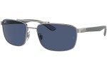 Sluneční brýle Ray-Ban RB3737 004/80 Obdélníkové Šedé