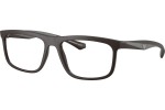 Brýle Emporio Armani EA3246 6186 Squared Hnědé