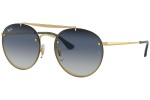 Sluneční brýle Ray-Ban Blaze Round Double Bridge Blaze Collection RB3614N 91400S Okrouhlé Zlaté