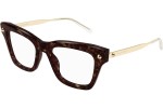 Brýle Alexander McQueen AM0484O 006 Squared Havana