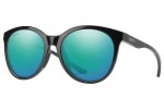 Sluneční brýle Smith BAYSIDE 807/QG Polarized Okrouhlé Černé